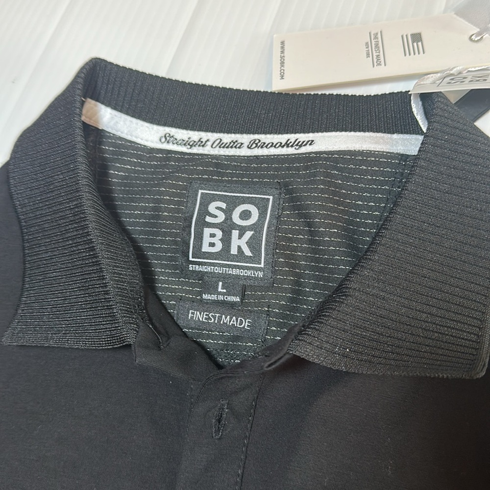 NWT SOBK Polo-Type Short Sleeve Shirt LG - Picture 8 of 13